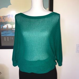 Express Emerald Green Batwing Sweater
